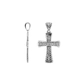 AP-7048-S Sterling Silver Beautiful Blessing Cross Pendant